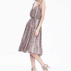 Banana Republic Strappy Snakeskin-Print dress, size L